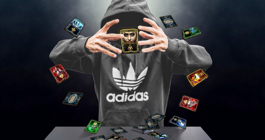 Illusionist with cards